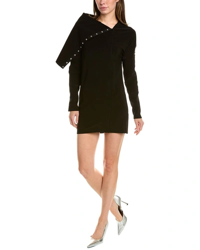 Norma Kamali Side Snap Mini Dress In Black