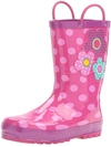 WESTERN CHIEF Flower Cutie Girls Polka Dot Rubber Rain Boots