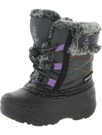 Kamik Kids' Star 2 T Girls Cold Weather Faux Fur Lined Winter & Snow Boots In Multi