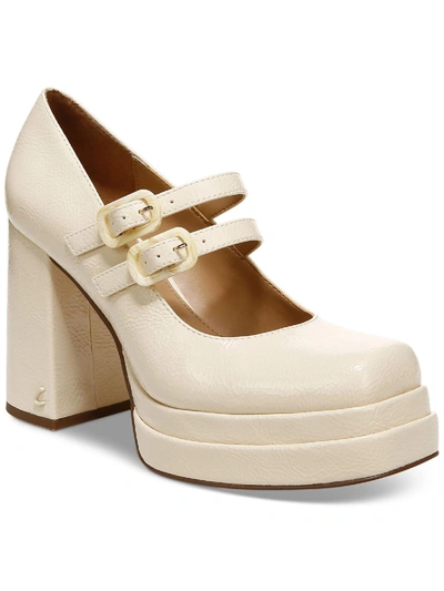 Circus By Sam Edelman Pepper Womens Patent Mary Jane Platform Heels In White