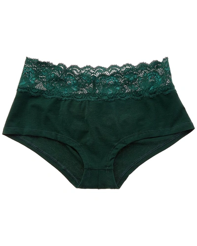 Cosabella Never Say Never Peachie Hotpant In Green