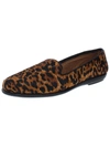 Aerosoles Betunia Womens Leopard Slip On Loafers In Leopard Fab Suede