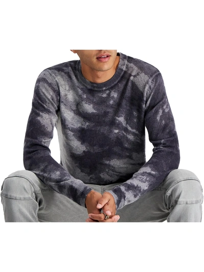 Inc Mens Classic Fit Tie-dye Crewneck Sweater In Multi