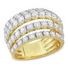 Mimi & Max 3 1/10ct Tdw Diamond Coil Ring In 14k Yellow Gold In White