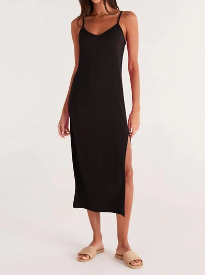 Z Supply Cora Midi Dress In Black