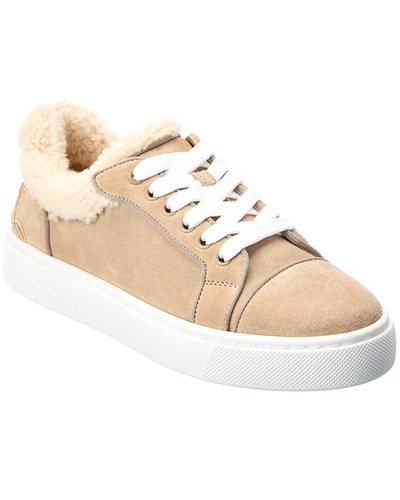 CHRISTIAN LOUBOUTIN CHRISTIAN LOUBOUTIN FUN VIEIRISSIMA SUEDE & SHEARLING SNEAKER