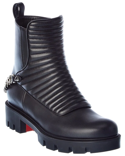 Christian Louboutin Maddic Max Leather Bootie In Black