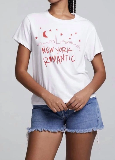 Chaser New York Romantic Crew Tee In White