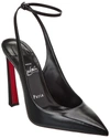 Christian Louboutin Condora Strap 100 Leather Pump In Black