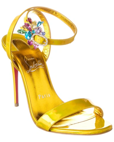 CHRISTIAN LOUBOUTIN CHRISTIAN LOUBOUTIN GOLDIE JOLI 100 PATENT SANDAL