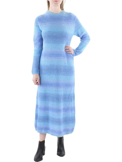 Vince Wool & Alpaca-blend Sweaterdress In Blue