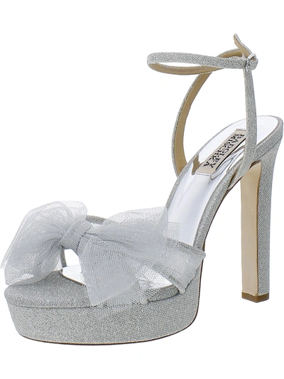 Badgley Mischka Sophie Womens Knot-front Dressy Heels In Multi