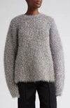 JIL SANDER SHIMMER MOHAIR BLEND SWEATER