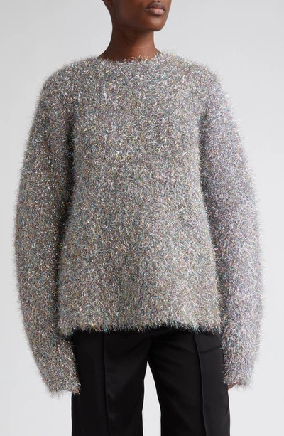 Jil Sander Metallic Mohair Sweater In Multicolor