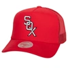 MITCHELL & NESS MITCHELL & NESS RED CHICAGO WHITE SOX CURVEBALL TRUCKER SNAPBACK HAT