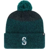 47 '47 NAVY SEATTLE MARINERS DARKFREEZE CUFFED KNIT HAT WITH POM