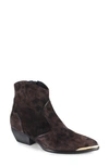Ziginy Gretchen Water Resistant Western Boot In Brown Leather