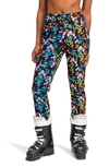 ROXY X ROWLEY FUSEAU FLORAL PRINT INSULATED SNOW PANTS