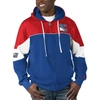 Starter Men's  Blue, Red New York Rangers Power Forward Full-zip Hoodie In Blue