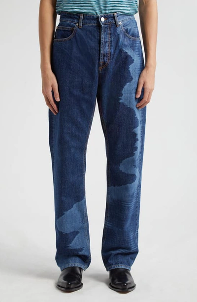 Missoni Printed Jeans In Medium Blue Wash