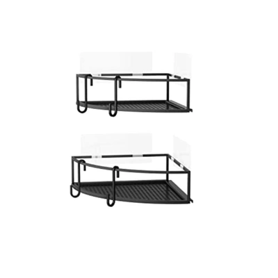 Umbra Cubiko Shower Bin Caddy Set In Black