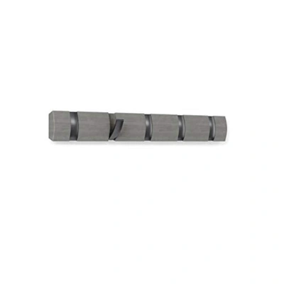 Umbra Flip Wall Mounted Coat Rack In Gray,pewter