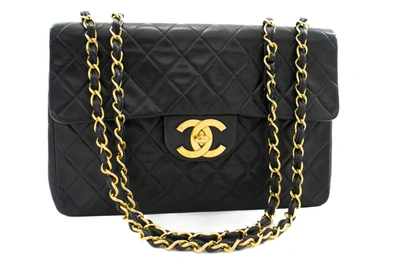 Pre-owned Chanel Timeless/classique Leather Shoulder Bag () In Black