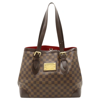Pre-owned Louis Vuitton Hampstead Canvas Shoulder Bag () In Brown