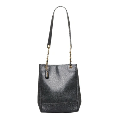 Pre-owned Chanel Triple Coco Leather Shoulder Bag () In Black
