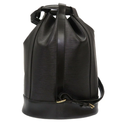 Pre-owned Louis Vuitton Randonnée Leather Shopper Bag () In Black