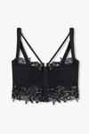 VERSACE VERSACE BLACK CORSET TOP WITH LACE