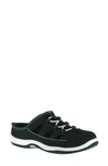 Easy Street Barbara Womens Leather Slip-on Sneakers In Black