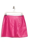 BCBGENERATION FAUX LEATHER MINISKIRT