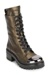 Dkny Barnett Combat Boot In Mil/ Dk Gun