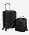 KENNETH COLE 2-PC. BUNDLE 20-INCH CARRY ON MADISON SQUARE TRAVEL SUITCASE & CHELSEA 15-INCH LAPTOP TRAVEL BACKPAC