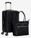 KENNETH COLE 2-PC. BUNDLE 20-INCH CARRY ON MADISON SQUARE TRAVEL SUITCASE & CHELSEA 15-INCH LAPTOP TRAVEL TOTE