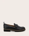 Gentle Souls Women's Eugene Lug Bit Buckle Loafer Flats In Black