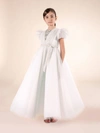 Marchesa Embellished Plumentis Gown In Cream