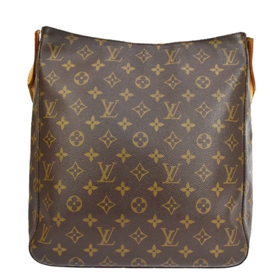 Pre-owned Louis Vuitton Looping Gm Canvas Shoulder Bag () In Brown