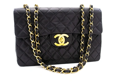 Pre-owned Chanel Timeless/classique Leather Shoulder Bag () In Black