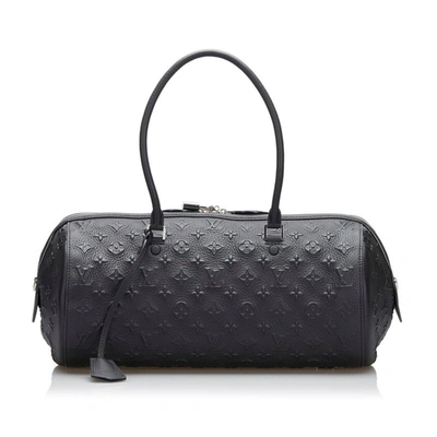 Pre-owned Louis Vuitton Papillon Leather Shoulder Bag () In Black