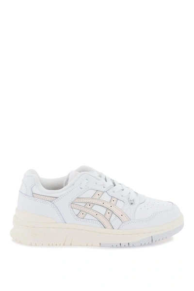 Asics Ex89 Trainers In White,pink