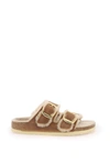 Birkenstock Arizona Big Buckle Genuine Shearling Lined Sandal