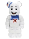 MEDICOM TOY BE@RBRICK 100% AND 400% GHOSTBUSTERS STAY PUFT MARSHMALLOW MAN DECORATIVE ACCESSORIES MULTICOLOR