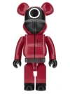 MEDICOM TOY BE@RBRICK 1000% SQUID GAME WORKER DECORATIVE ACCESSORIES RED