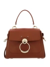 Chloé Mini Tess Day Shoulder Bag In Grained Leather