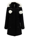 Moose Knuckles Stirling Down Parka With Genuine Shearling Trim