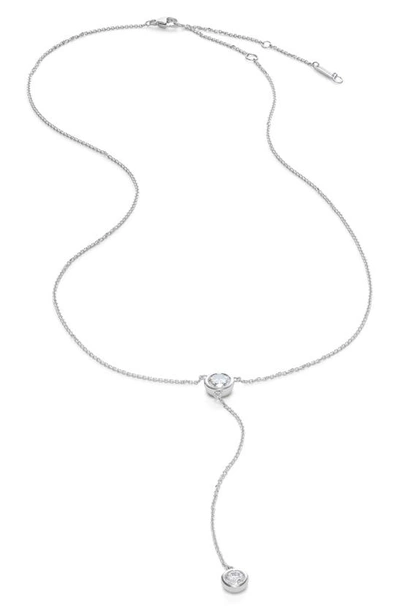 Lightbox 0.75-carat Lab Grown Diamond Station Y-necklace In Silver