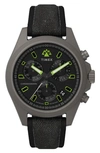 TIMEX TIMEX® EXPEDITION NORTH® FIELD CHRONOGRAPH MIXED MEDIA STRAP WATCH, 43MM