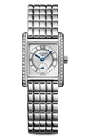Longines Mini Dolcevita Diamond Pavé Bracelet Watch, 29mm In White/ Silver